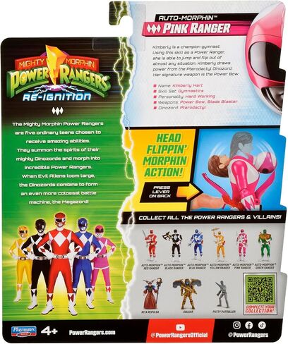 Mighty Morphin Power Rangers: Re-Ignition - Auto-Morphin Pink Ranger Action Figure by Playmates Toys in Saudi Arabia