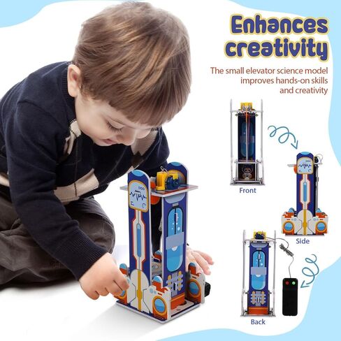 تجربة مخطط الأطفال STEM Project Project Experience تطوير ألغاز المصعد ثلاثي الأبعاد Toy DIY لمدة 5+ in Kuwait