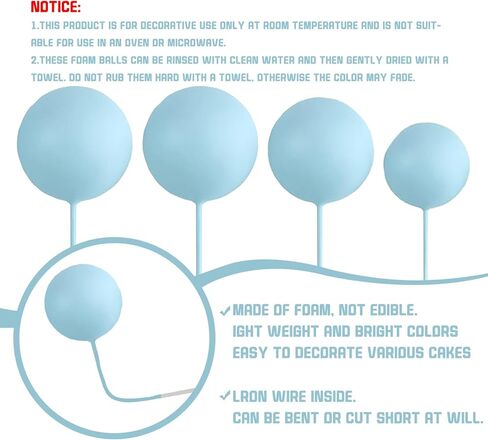 51 PCS أقواس القبعات العليا والكرات الوردية مجموعة الديكور لتوصيلات تزيين الكعك كرات الديكور كعكة للاستحمام الطفل أعلى الأقطار عيد ميلاد الديكور (وردي) in Kuwait