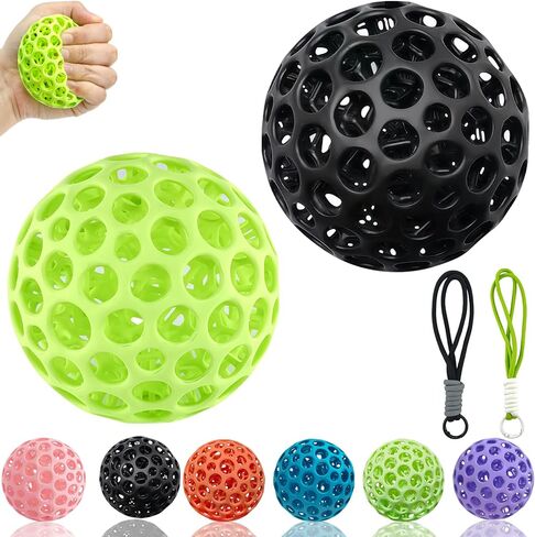 3D Printed Fidget Toys Stress Ball for Adults, Grip Strength Trainer, Squishy Hand Therapy Ball, Bouncing Toy for Anxiety Relief, Classroom & Office Gifts in Kuwait