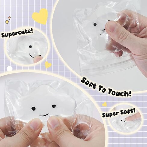 Taba Squishy Toys, Squeeze Toys Cat Paw Cute Kawaii ,Sticky Squishy Fidget Toys Silicone Squeeze Toy for Stress Relief,Cute Soft Toys,Best Gift for Anniversary (Star) in Kuwait