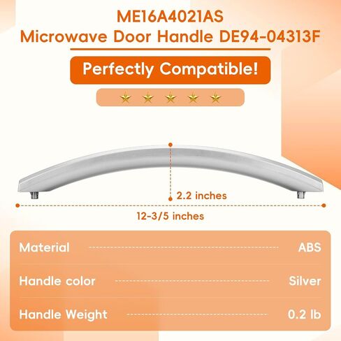 DE94-04313F Microwave Door Handle, Compitable with samsung ME16A4021AS Microwave in Saudi Arabia