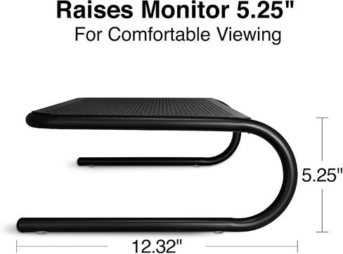 Staples Garge Monitor Riser ، لما يصل إلى 46 بوصة شاشة ، أسود ، 2/حزمة (ST20136-CCVS) in Saudi Arabia