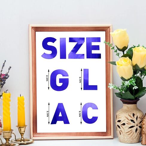 Chinco 232 Pcs 24 Sheets Large Letter Stickers 2.5 Inch Alphabet Letter Stickers Self Adhesive Stickers for Bulletin Board Classroom Window Door Decor(Simple Style,Blue) in Saudi Arabia