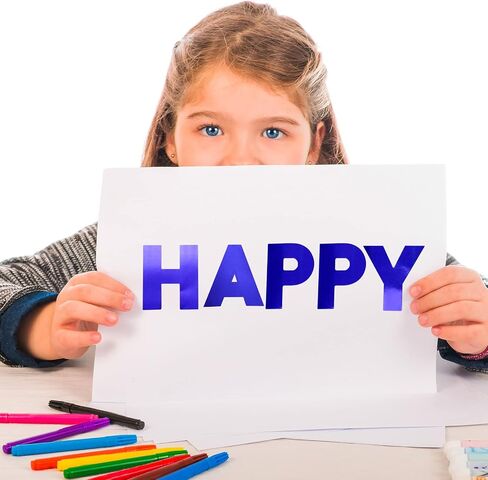 Chinco 232 Pcs 24 Sheets Large Letter Stickers 2.5 Inch Alphabet Letter Stickers Self Adhesive Stickers for Bulletin Board Classroom Window Door Decor(Simple Style,Blue) in Saudi Arabia