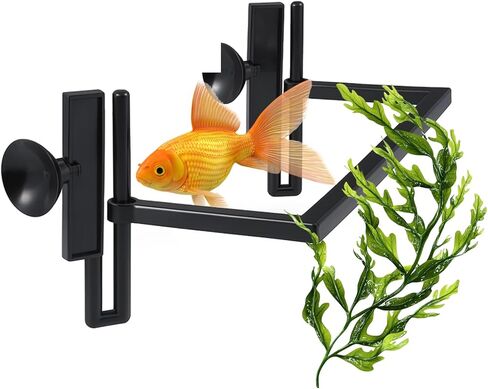 Floating Plant Corral for Aquarium, Floating Plant Fence for Aquarium Accessories, Fish Tank Plants Fence Adjustable Height with Water Level, Suitable for All Floatings Plants and Aquariums, Square in Saudi Arabia