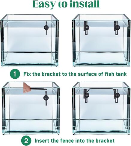 Floating Plant Corral for Aquarium, Floating Plant Fence for Aquarium Accessories, Fish Tank Plants Fence Adjustable Height with Water Level, Suitable for All Floatings Plants and Aquariums, Square in Saudi Arabia