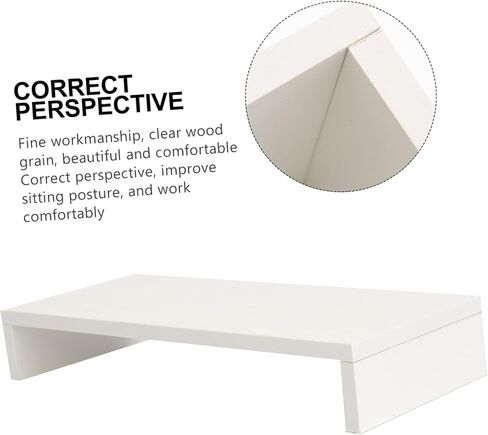 ARTIBETTER Accessory Monitor Storage Rack for Elevated Rack White Shelve Heightening in Saudi Arabia