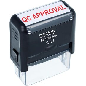 StampExpression - QC Approval Office Self Inking Rubber Stamp - Red Ink (A-5852) in Kuwait