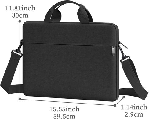 حقيبة كمبيوتر محمول كمبيوتر رسول كتف كتف محمول قضية للمرأة رجل ، محمول كمحوزية محفوظات حقيبة حقيبة الأعمال التجارية للأعمال (أسود) in Kuwait