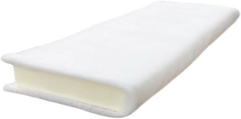 FoamRush 6" x 26" x 31" Seat Cushion Foam with Batting/Dacron (Cushion Seat Replacement) Made in USA in Saudi Arabia