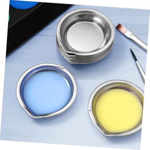 6pcs ألواح ألوان مائية صواني الطلاء متعددة الوظائف للزيت نموذج ألوان مائية يرسم ملحق خلط قابل لإعادة الاستخدام لمشاريع DIY فئة الفن in Kuwait