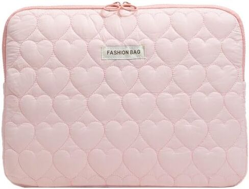 Women Coquette Print Laptop Bag Y2k Puffy Cotton 11-15 inch Storage Bags Downtown Girls Portable Clutch Tablet Bag in Kuwait