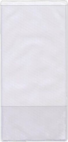 Storesmart - حامل كتيب مع جيب بطاقة العمل - Clear Vinyl Plastic - 10 Pack - 8 3/4 "× 4" - RE9414-10 in Kuwait