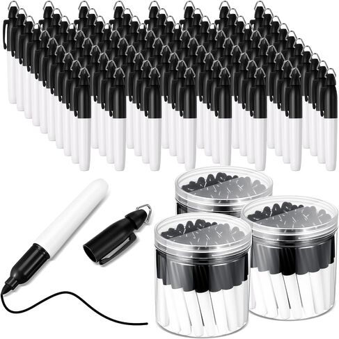 120 PCS MINI DERIALARTERS FOR الممرضات شارة MINI مع علامات Golf Keychain Clips Golf Ball Point for Office Classroom Supplies (Black) in Saudi Arabia