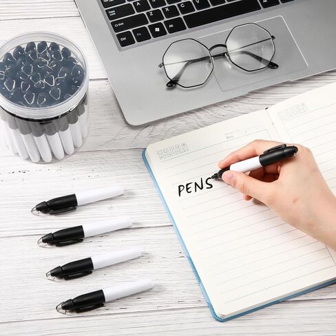 120 PCS MINI DERIALARTERS FOR الممرضات شارة MINI مع علامات Golf Keychain Clips Golf Ball Point for Office Classroom Supplies (Black) in Saudi Arabia