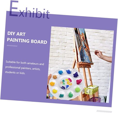 Uonlytech 15Pcs Multi Pigment Mixing Trays Durable White Painting Color Pallets for Art Students Convenient Storage and Easy Use for Various Painting Projects in Saudi Arabia