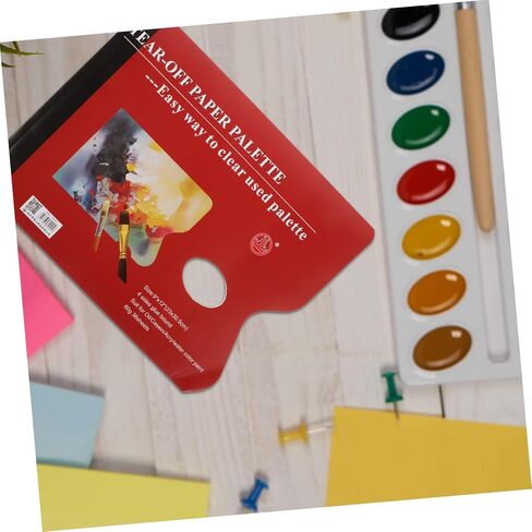 Uonlytech Paper Watercolor Palette Tray Multi-Functional Mixing for Artists Durable Paint Palette for Acrylic and Gouache for Painting and Nail Art in Saudi Arabia