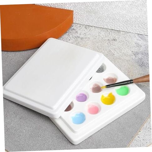 لوحة ألوان مائية 12 لونًا من البلاستيك علبة علبة حاوية طلاء مقاومة للغبار للفنانين والمبتدئين للألوان المائية والزيت in Kuwait