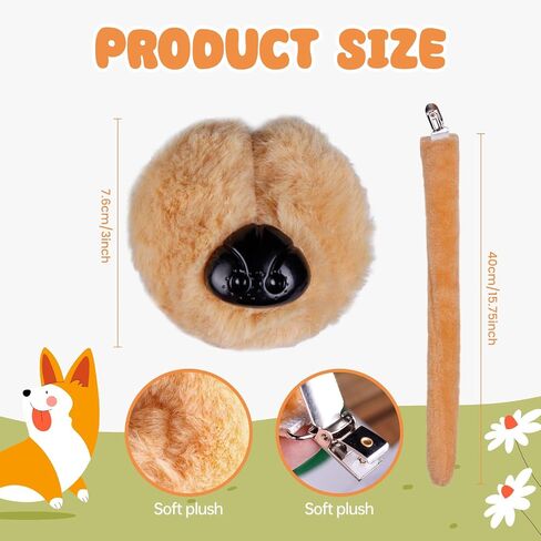 Dog Hero Hat Costume Kit, Include Dog Ears Cap, Dog Nose for Kids Men Women Halloween Cosplay Back to School Dress Up Blue in Kuwait