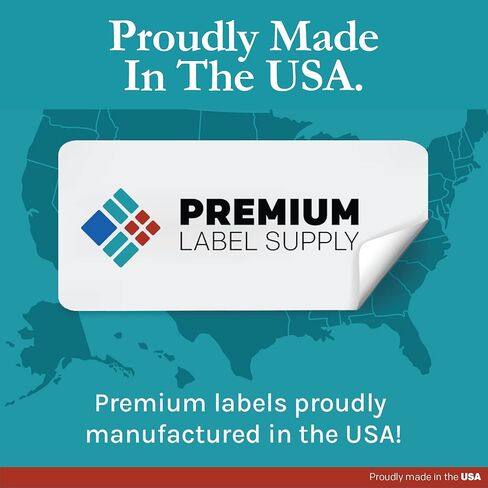 Premium Label Supply Waterproof White Return Address Sticker Labels – 1.75" x 0.5" – Inkjet Printers Only – (80 per Sheet), 10 Sheets - 800 Total Adhesive Labels in Saudi Arabia