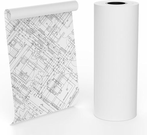 Wide Format Paper 24" x 150' CAD Rolls, Plotter Paper on 2" Core for CAD Drawings, 1 Roll Engineering Plans, GIS Maps & Architectural Designs in Saudi Arabia