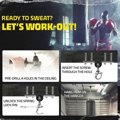 Yes4All 150lbs Portable Heavy Bag Stand, Easy Foldable Heavy Boxing Bag Stand with Lock Pins, Adjustable Height Punching Bag Stand in Kuwait