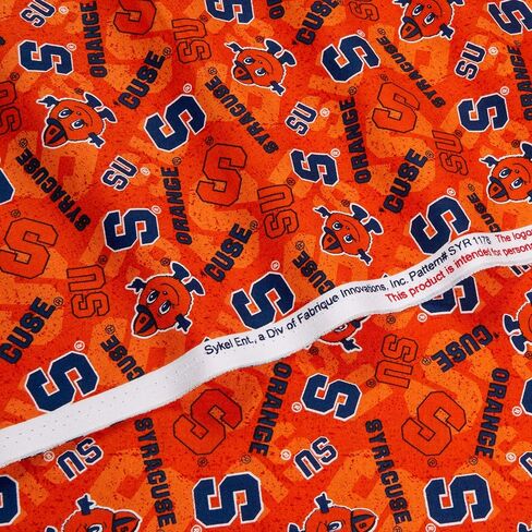 NCAA Syracuse اللون البرتقالي على القطن النغمة ، النسيج من الفناء in Saudi Arabia