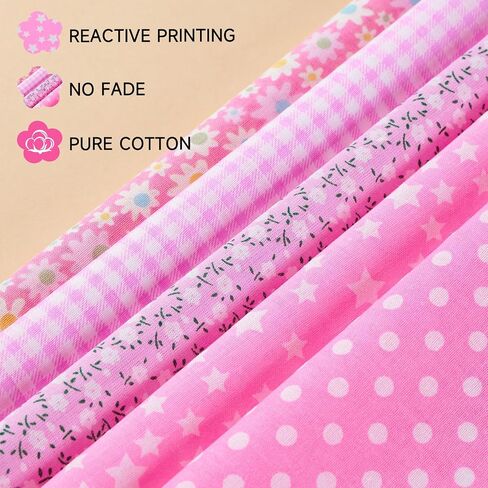 100pcs المربعات النسيج القطن - حزم القماش 9.8 "× 9.8" للخياطة والحرف اليدوية ، وميصلات القطن بنسبة 100 ٪ لمشاريع DIY ، وألوان متعددة in Kuwait
