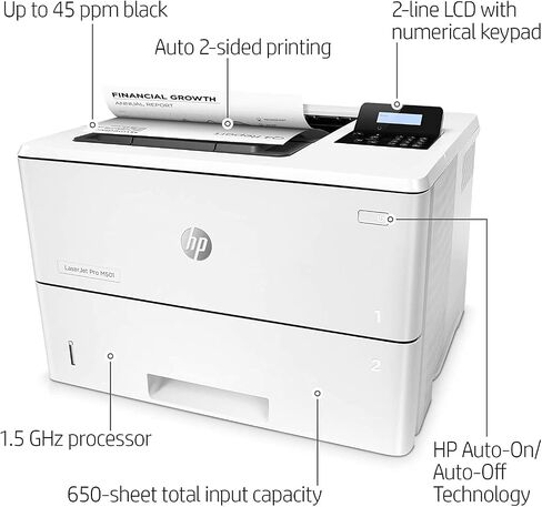 HP LaserJet Enterprise M506N Printer ، (F2A68A) in Kuwait