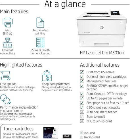 HP LaserJet Enterprise M506N Printer ، (F2A68A) in Kuwait