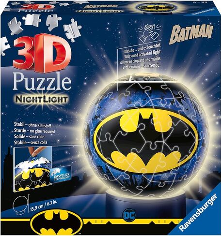 Ravensburger Batman Nightlight 72 Piece 3D Puzzle for Kids - Every Piece is Unique, Pieces Fit Together Perfectly in Saudi Arabia
