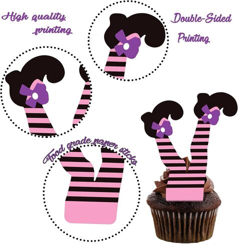 Halloween Cupcake Toppers 48PCS Witch Boot Paper Cupcake Decorations Witch Feet Shoes Legs Cupcake Picks Halloween Party Cake Decorations for Baby Shower Birthday Party Supplies in Saudi Arabia