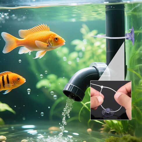 15 PCS Aquarium Deaction Cups with 30pcs zip ties ties scanctions cup cup shript tank cuction cuction mini cuctions for aquarium fish sank in Kuwait