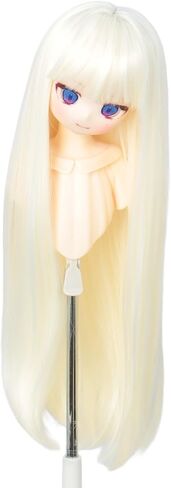 Just 1pc Wig fit for 8-9 inch Head Dolls Short Straight 1/3 BJD Wigs MSD DOD Pullip Dollfie Hair (Short Carrot Orange) in Kuwait