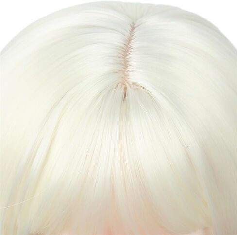 Just 1pc Wig fit for 8-9 inch Head Dolls Short Straight 1/3 BJD Wigs MSD DOD Pullip Dollfie Hair (Short Carrot Orange) in Kuwait