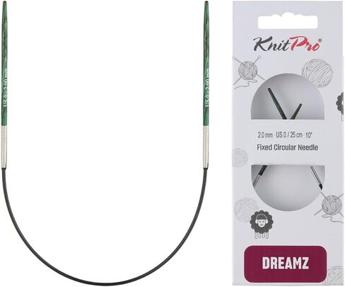 KnitPro Dreamz Fixed Circular Needles Needles 10" (25cm) | US Size 4 (3.50mm) in Saudi Arabia