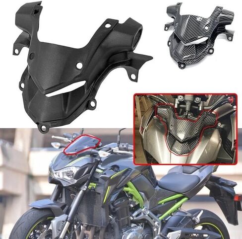 Spoiler Cover Front Fairing Aerodynamic Headlamp Upper Top Cover Fit for Kawasaki for Z 900 for Z900 2017 2018 2019 Motorcycle Air Instake Guard in Saudi Arabia