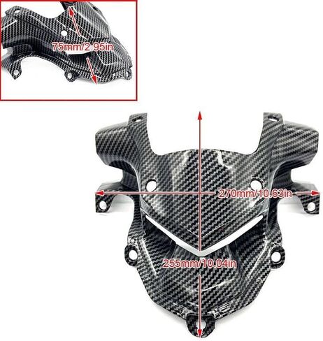 Spoiler Cover Front Fairing Aerodynamic Headlamp Upper Top Cover Fit for Kawasaki for Z 900 for Z900 2017 2018 2019 Motorcycle Air Instake Guard in Saudi Arabia