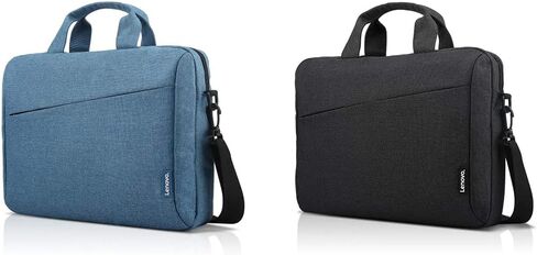 Lenovo Laptop Carrying Case T210 - Blue & Laptop Shoulder Bag T210, 15.6-Inch Laptop or Tablet, Sleek, Durable and Water-Repellent Fabric, Lightweight Toploader, Black in Saudi Arabia