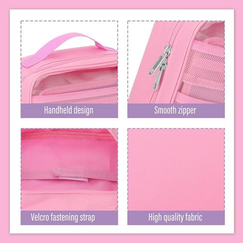 حمل حالة متوافقة مع Little Tikes Story Dream Machine Books ، و Kids Toys Case for Little Tikes Story Dream Machine Set ، حقيبة تخزين محمولة مع مقبض - وردي in Kuwait