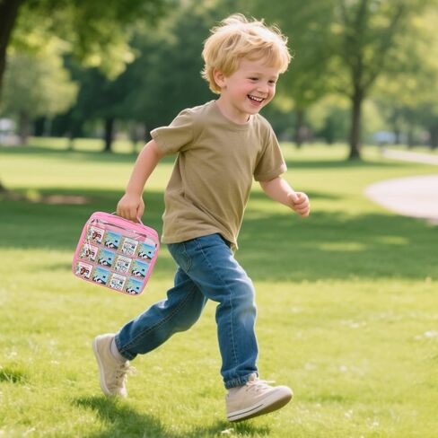 حمل حالة متوافقة مع Little Tikes Story Dream Machine Books ، و Kids Toys Case for Little Tikes Story Dream Machine Set ، حقيبة تخزين محمولة مع مقبض - وردي in Kuwait