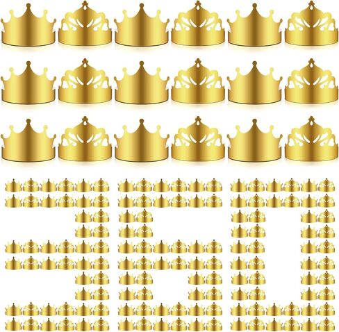 Nezyo 360 PCS Crowns Bulk King and Princess Crown Hats for Boys Girls Onvels Birthday Remplies Supplies Dust Shower in Saudi Arabia