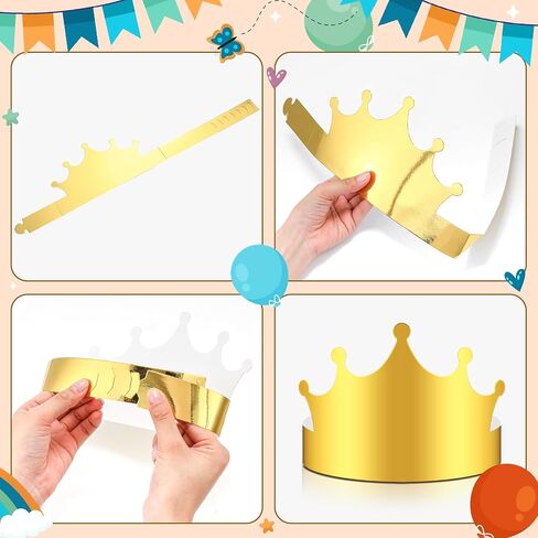 Nezyo 360 PCS Crowns Bulk King and Princess Crown Hats for Boys Girls Onvels Birthday Remplies Supplies Dust Shower in Saudi Arabia