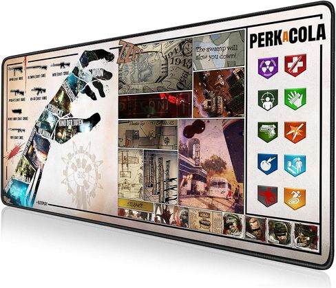 Zombies Extra Gaming Gaming Mouse Mat 900x400mm Excerize - XXL Mouse Pad - Zombies Deskd Pad Extended - Mouse Mat Pad for Dreigin in Kuwait