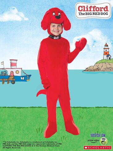 Underwraps Baby Girls 'Children's Clifford The Big Red Dog Costume Suitume in Saudi Arabia