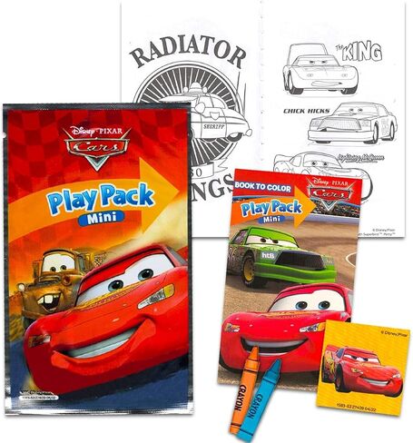 Disney 8 Pc Cars Mini Party Favors Set - Bundle 8 Cars Play Packs with Mini Coloring Books, Stickers, and Goodie Bags Birthday Party Supplies Decorations in Saudi Arabia