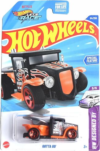 Hot Wheels Gotta Go, HW Designed by 3/5 [Black/Orange] 84/250 in Saudi Arabia