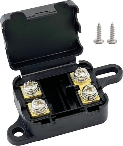 Mini ANL Fuses Holder, Ampper 2 Way in-Line MANL Fuse Box for Car Audio Amplifier Inverter MANL Fuse and More (Without Fuse, Pack of 1) in Saudi Arabia