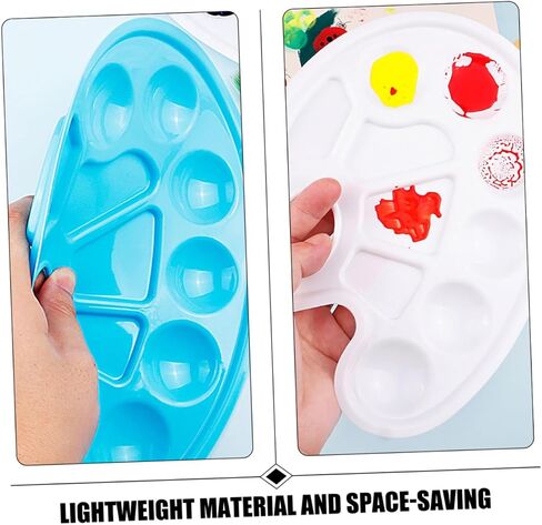 12Pcs Watercolor Pigment Mixing Trays Convenient Painting Pallet for Artists Beginners DIY Enthusiasts Smooth Surface Easy to Carry for Various Art Projects in Saudi Arabia